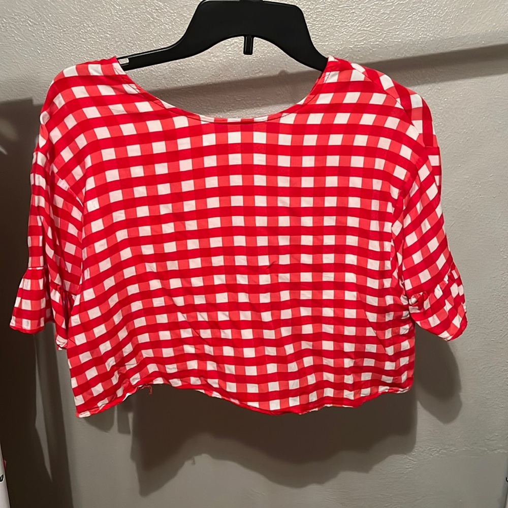 Gingham crop top